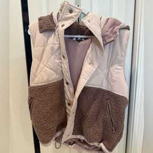 Amazon Women's Teddy Jacket in Pink and Brown